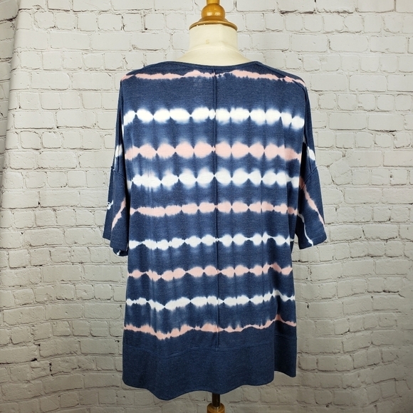 Green Tea Tie Dye Hi Low Hem T Shirt M - Picture 5 of 8